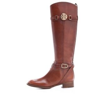 Tory Burch Calista Leather Riding Boots